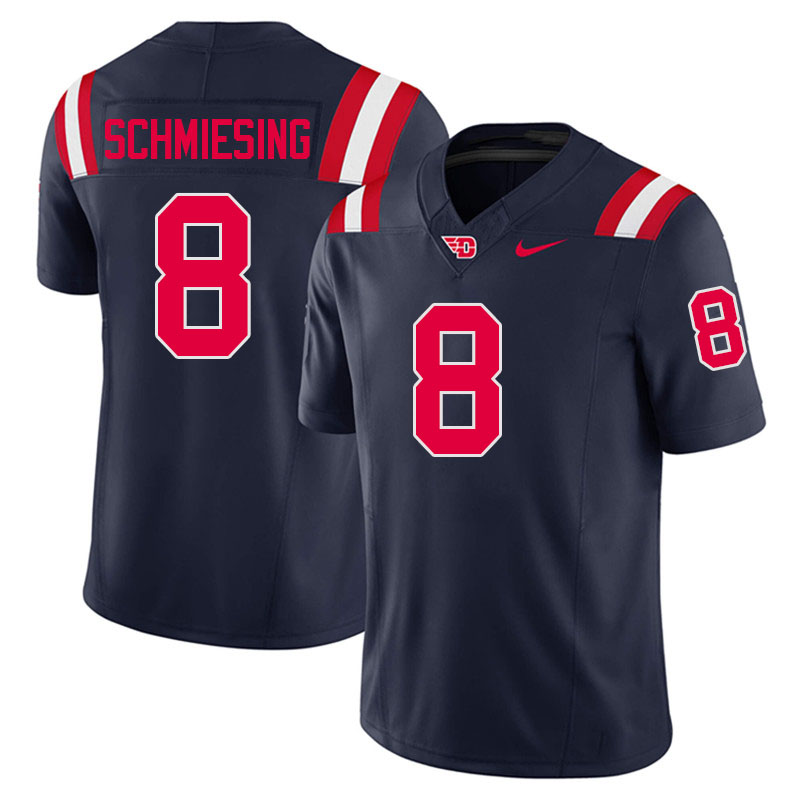 Dayton Flyers #8 Sam Schmiesing College Football Jerseys,Uniforms-Navy